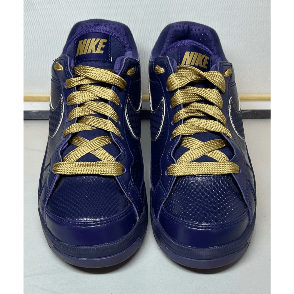 2011 Nike Air Troupe Low Imperial Purple w/ Gold Laces  324923-500 Very Race EUC - Picture 2 of 12